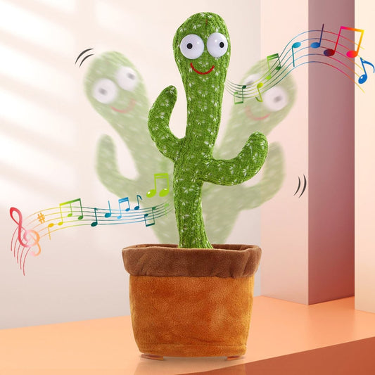 Dancing Talking Cactus Toy – USB Rechargeable