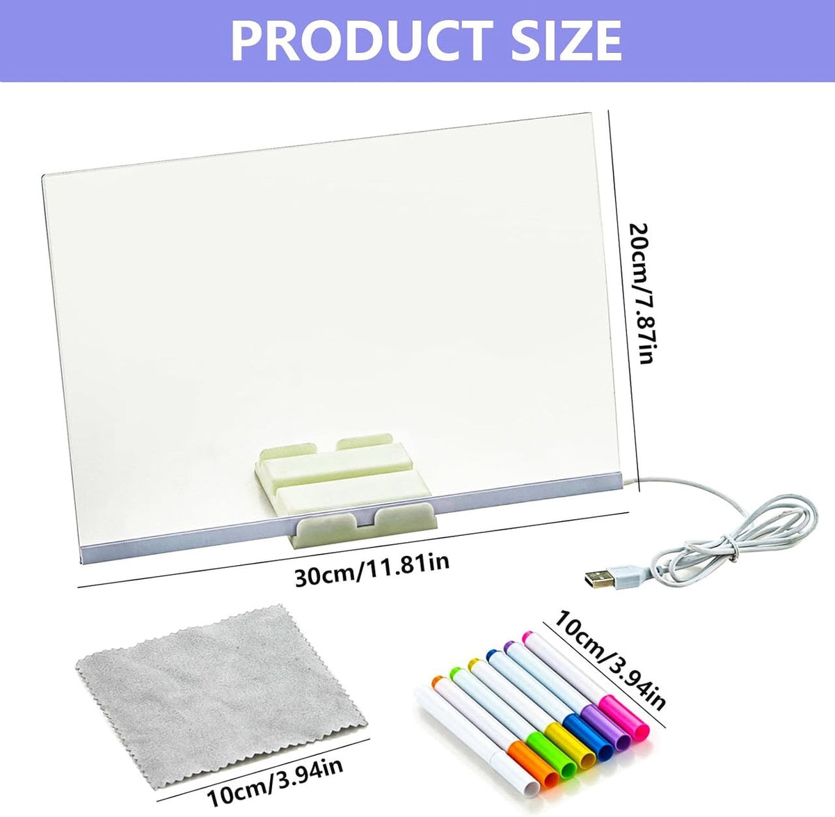 LED Acrylic Illuminated Magic Board With 7 Color