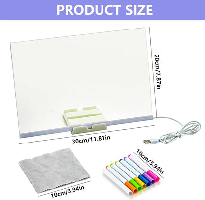 LED Acrylic Illuminated Magic Board With 7 Color