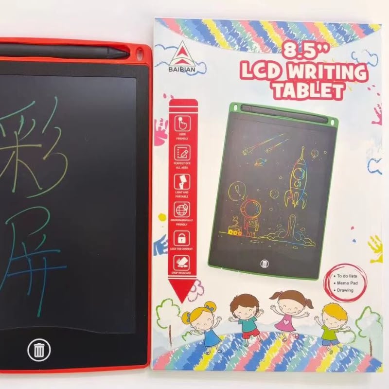 8.5-Inch LCD Drawing Tablet for Kids – Colorful Writing Pad