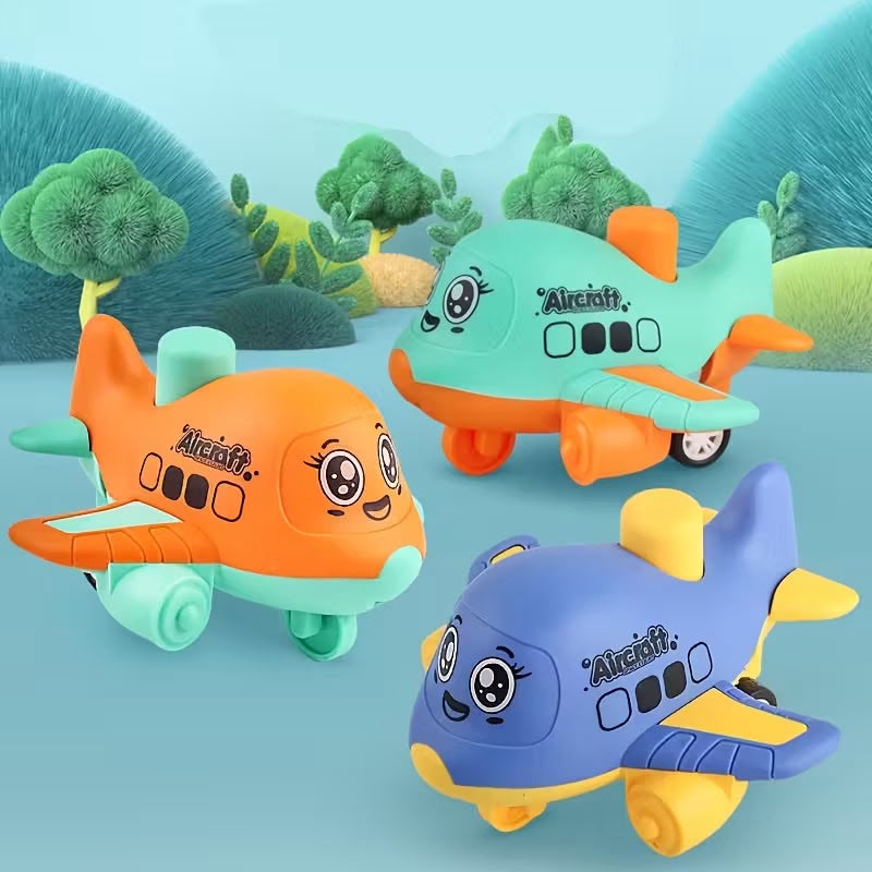 Press & Slide Airplane Toy for Kids – Colorful Aircraft