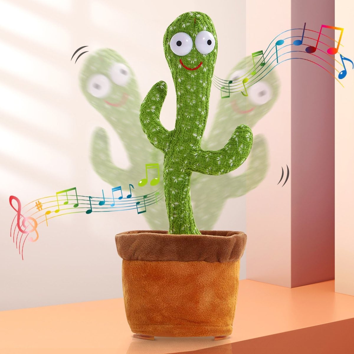 Dancing Talking Cactus Toy – USB Rechargeable