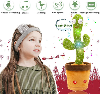 Dancing Talking Cactus Toy – USB Rechargeable